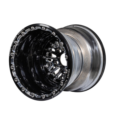Keizer Wheels - 15-Beurt-Forged-BL-Black & Machined - 45 Angle