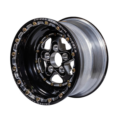 Keizer Wheels - 15-Full-House-Forged-BL-Black & Machined - 45 Angle