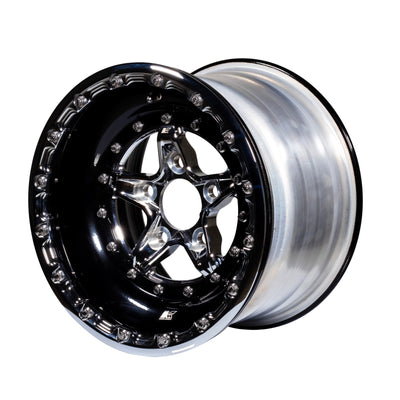 Keizer Wheels - 15-Verbrand-Forged-BL-Black - 45 Angle