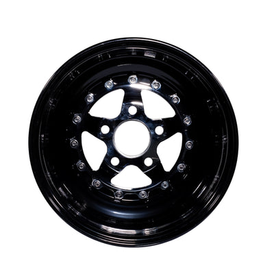 Keizer Wheels - 15-Verbrand-Forged-BL-Black - Back
