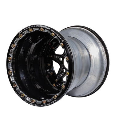 Keizer Wheels - 15-Verbrand-Forged-BL-Black & Machined - 45 Angle