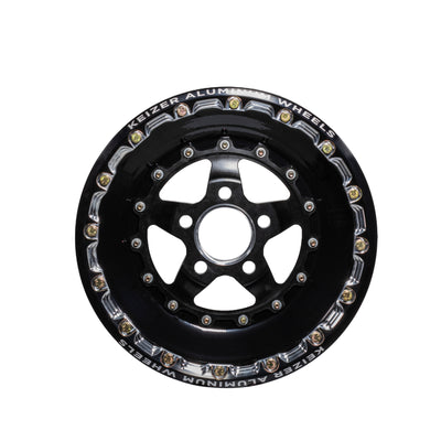 Keizer Wheels - 15-Verbrand-Forged-BL-Black & Machined - Back