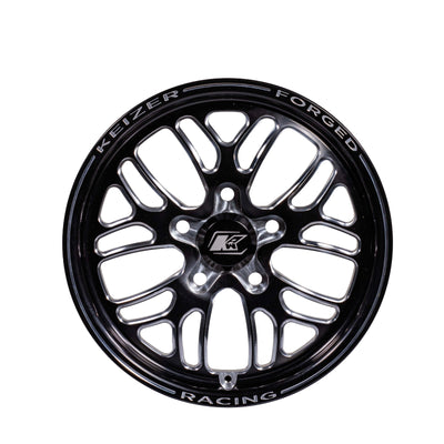 Keizer Wheels - 17-Beurt-F-Black & Machined - Front