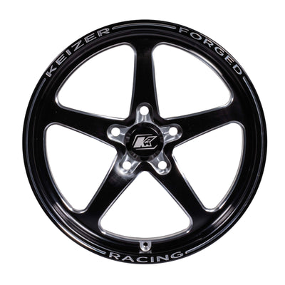 Keizer Wheels - 17-Full-House-F-Black & Machined - Front