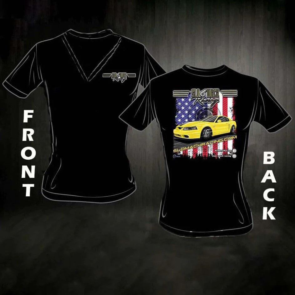 WOMEN'S V-NECK SHIRT AMERICANA