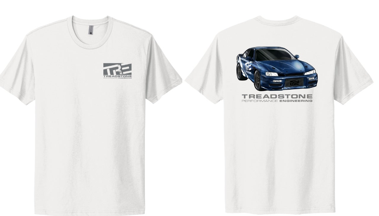 TREADSTONE T-SHIRT NISSAN S14 KOUKI TRE WHITE