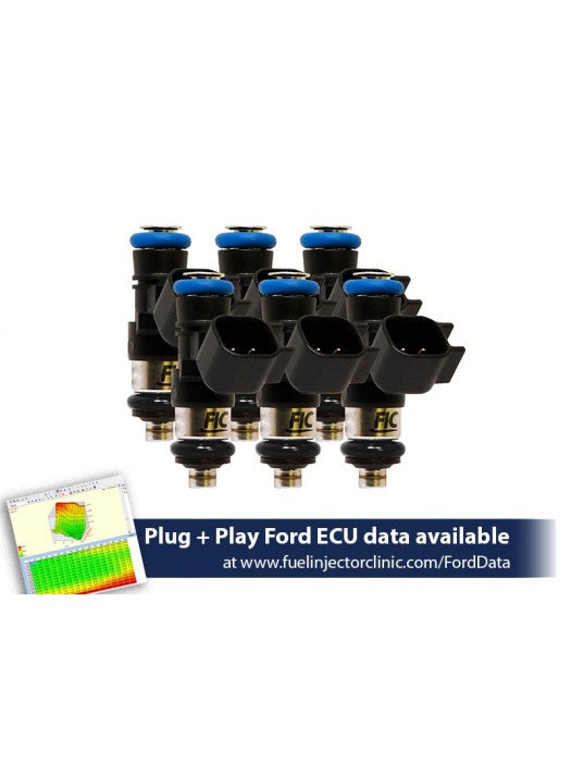 850CC (81 LBS/HR AT 43.5 PSI FUEL PRESSURE) FIC FUEL INJECTOR CLINIC INJECTOR SET FOR MUSTANG FORD MUSTANG V6 (2011-2017)