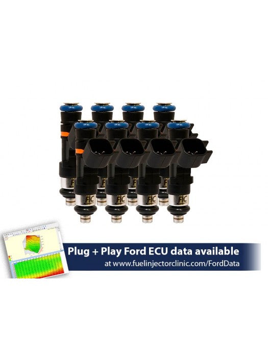 775CC (74 LBS/HR AT 43.5 PSI FUEL PRESSURE) FIC FUEL INJECTOR CLINIC INJECTOR SET FOR FORD SHELBY GT500 (2007-2014)(HIGH-Z)