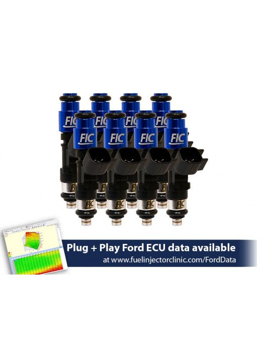 650CC (62 LBS/HR AT 43.5 PSI FUEL PRESSURE) FIC FUEL INJECTOR CLINIC INJECTOR SET FOR FORD F150 (1985-2003)/FORD LIGHTNING (1993-1995)
