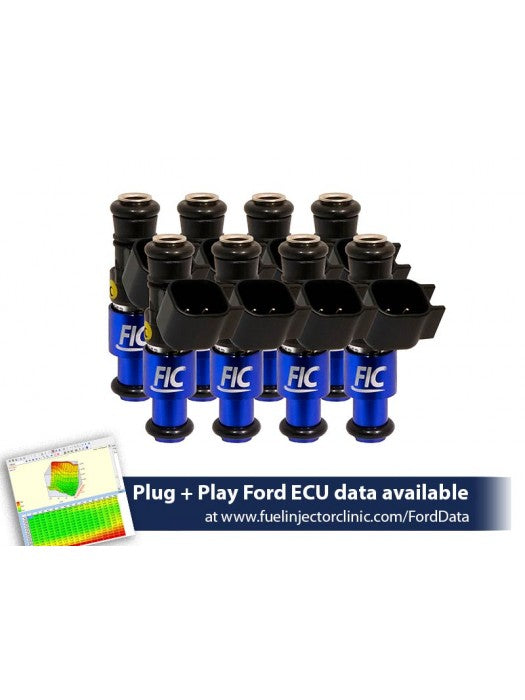 1200CC (110 LBS/HR AT 43.5 PSI FUEL PRESSURE) FIC FUEL INJECTOR CLINIC INJECTOR SET FOR FORD SHELBY GT500 (2007-2014)(HIGH-Z)