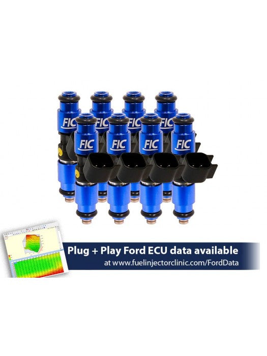 1650CC (180 LBS/HR AT 58 PSI FUEL PRESSURE) FIC FUEL INJECTOR CLINIC INJECTOR SET FOR FORD F150 (2004+) FORD LIGHTNING (1999-2004) INJECTOR SETS
