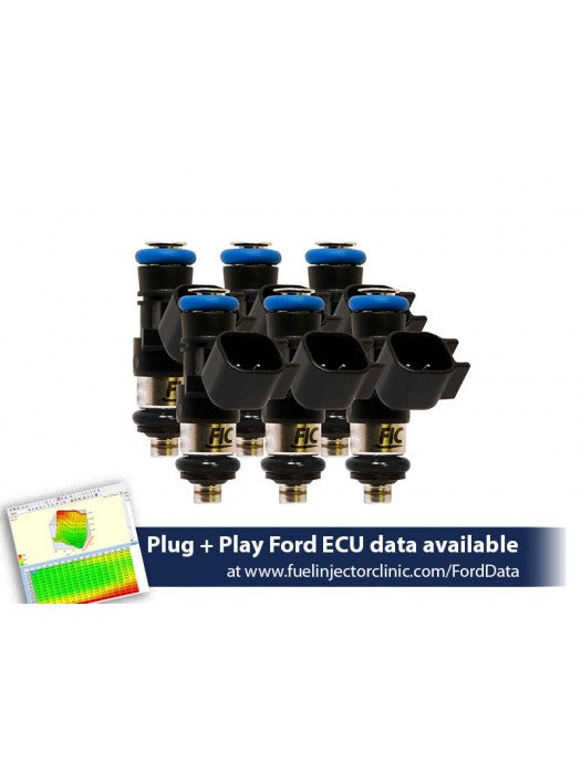 1650CC (160 LBS/HR AT 43.5 PSI FUEL PRESSURE) FIC FUEL INJECTOR CLINIC INJECTOR SET FOR FORD MUSTANG V6 (2011-2017)