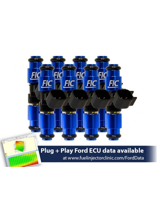 1650CC (160 LBS/HR AT 43.5 PSI FUEL PRESSURE) FIC FUEL INJECTOR CLINIC INJECTOR SET FOR FORD F150 (1985-2003)/FORD LIGHTNING (1993-1995)