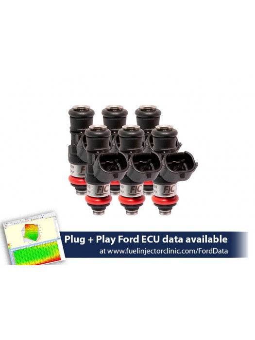 2150CC (200 LBS/HR AT 43.5 PSI FUEL PRESSURE) FIC FUEL INJECTOR CLINIC INJECTOR SET FOR FORD MUSTANG V6 (2011-2017)