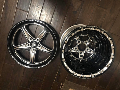 Keizer Wheels - 15-Verbrand-Forged-BL-Black & Machined - Front and Rear