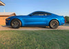 Keizer Wheels - 15-Beurt-Forged-BL-Black-Machined - On Blue Mustang Side View