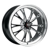 WELD Belmont Drag Gloss Black Wheel with Milled Spokes 17x10 | 5x114.3 BC (5x4.5) | +50 Offset | 7.50 Backspacing - S15770067P50