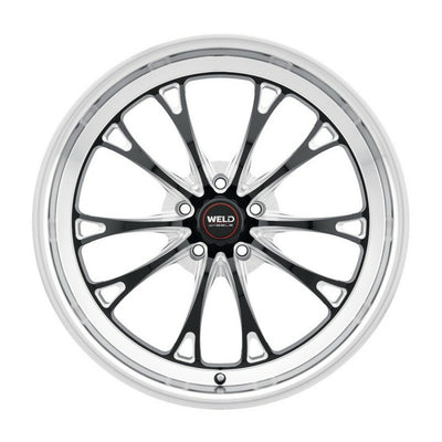 WELD Belmont Drag Gloss Black Wheel with Milled Spokes 18x5 | 5x120.65 BC (5x4.75) | -10 Offset | 2.60 Backspacing - S1578C063N10