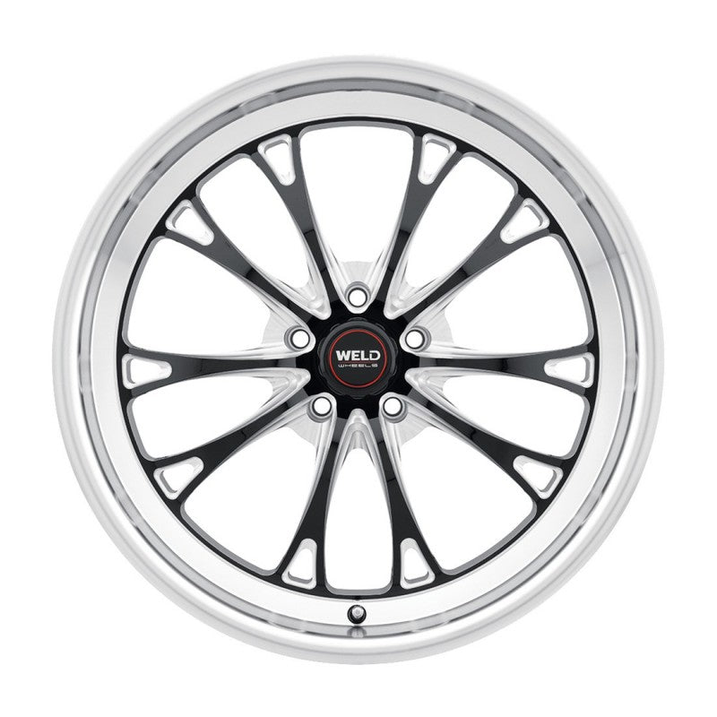 WELD Belmont Drag Gloss Black Wheel with Milled Spokes 18x5 | 5x114.3 BC (5x4.5) | -23 Offset | 2.10 Backspacing - S1578C067N23