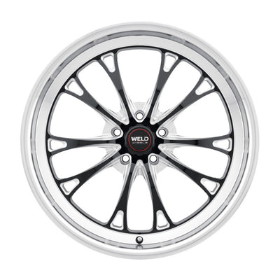 WELD Belmont Drag Gloss Black Wheel with Milled Spokes 18x5 | 5x114.3 BC (5x4.5) | -23 Offset | 2.10 Backspacing - S1578C067N23